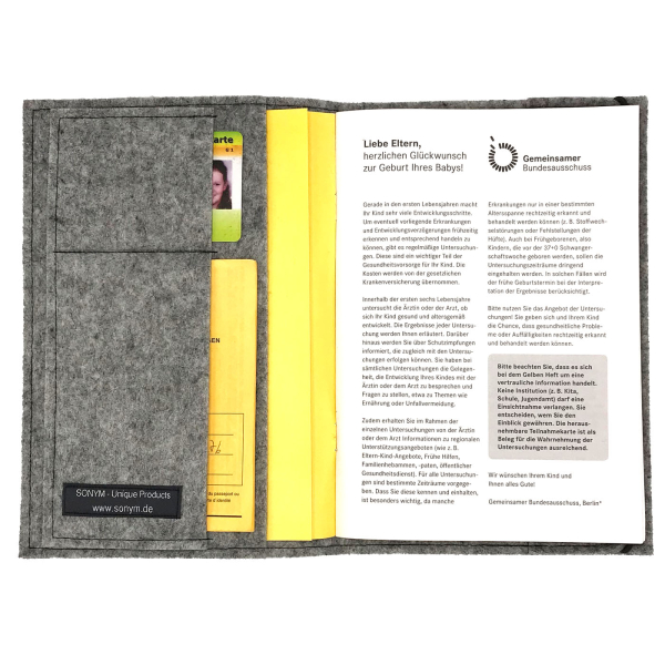 U-Heft Hülle Innenansicht Elefant mit Sternen für Jungs